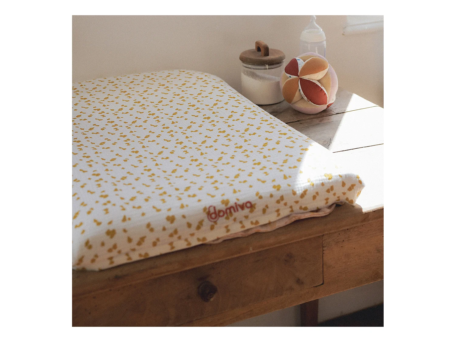 Matelas à langer avec housse réversible Safari