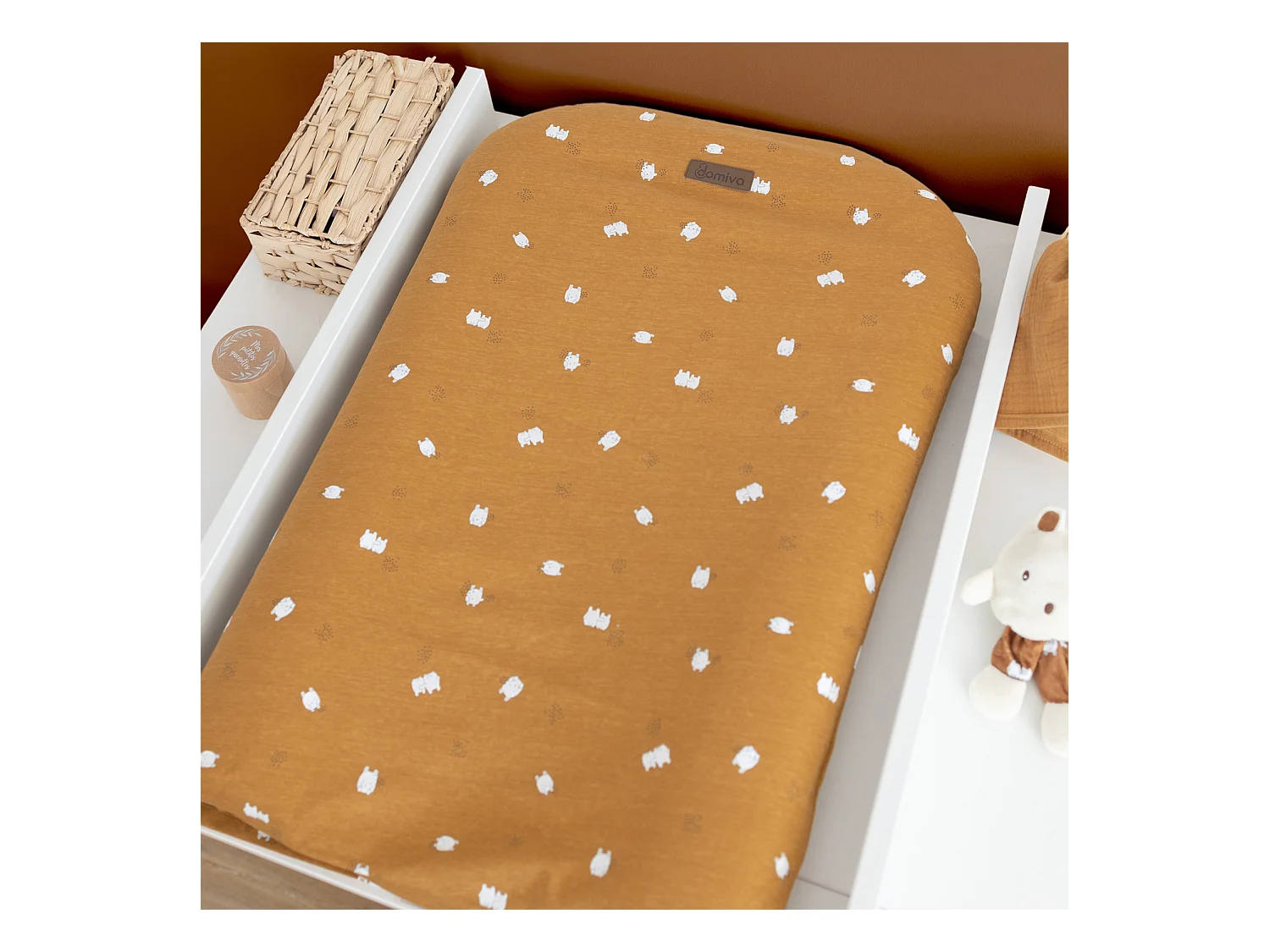 Housse de matelas à langer motif enfantin