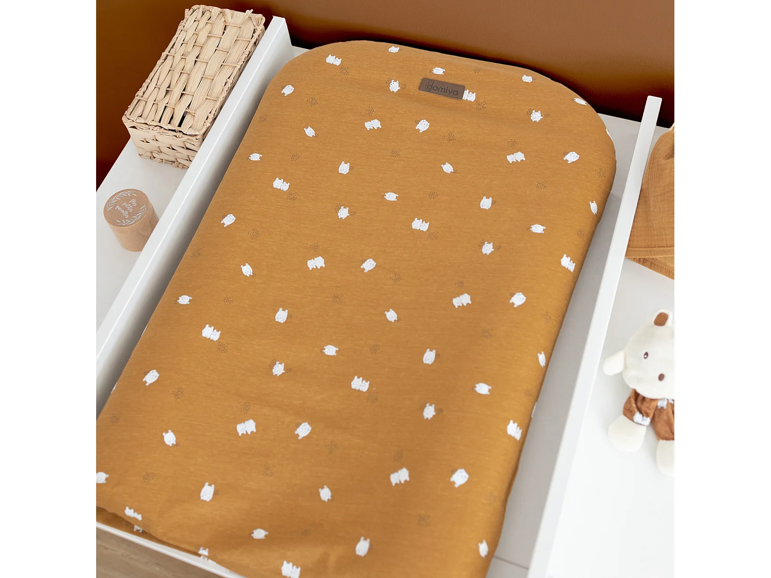 Funda para colchón cambiador con diseño infantil