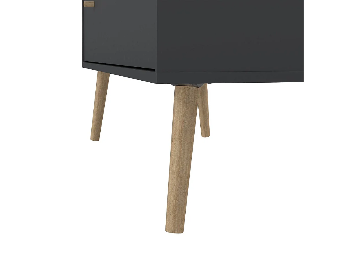 Commode 4 tiroirs avec pieds en bois L98,7 cm - TARP