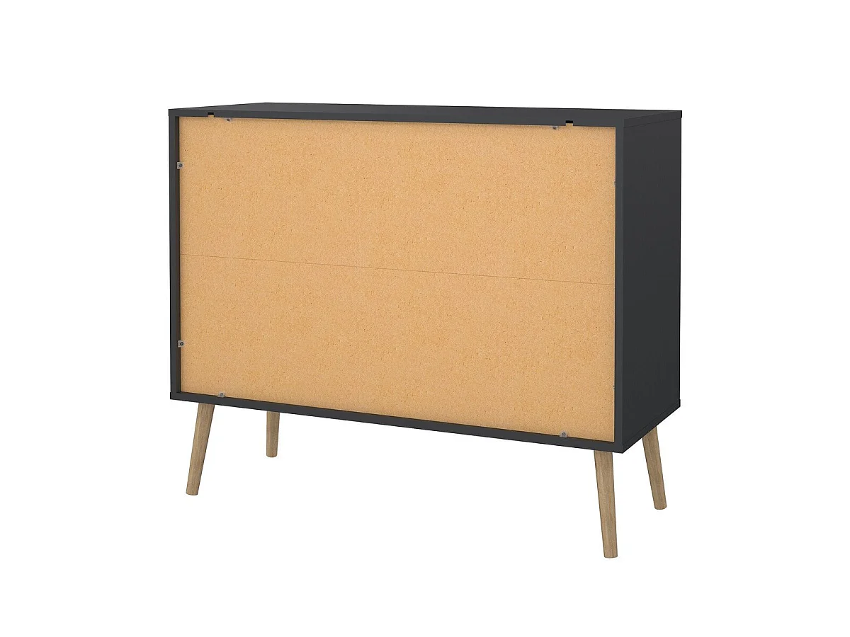 Commode 4 tiroirs avec pieds en bois L98,7 cm - TARP