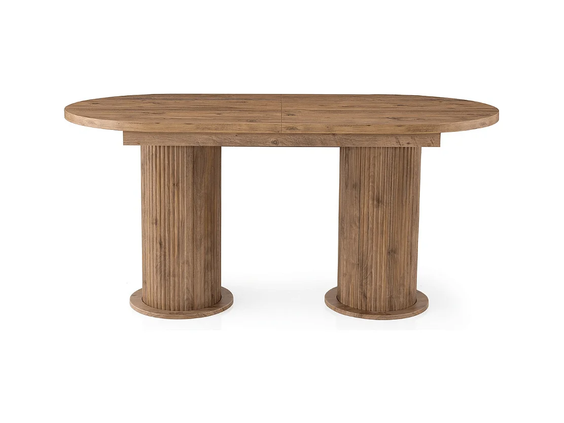 Table à manger extensible de 180 à 216 cm décor noyer - GUSTO