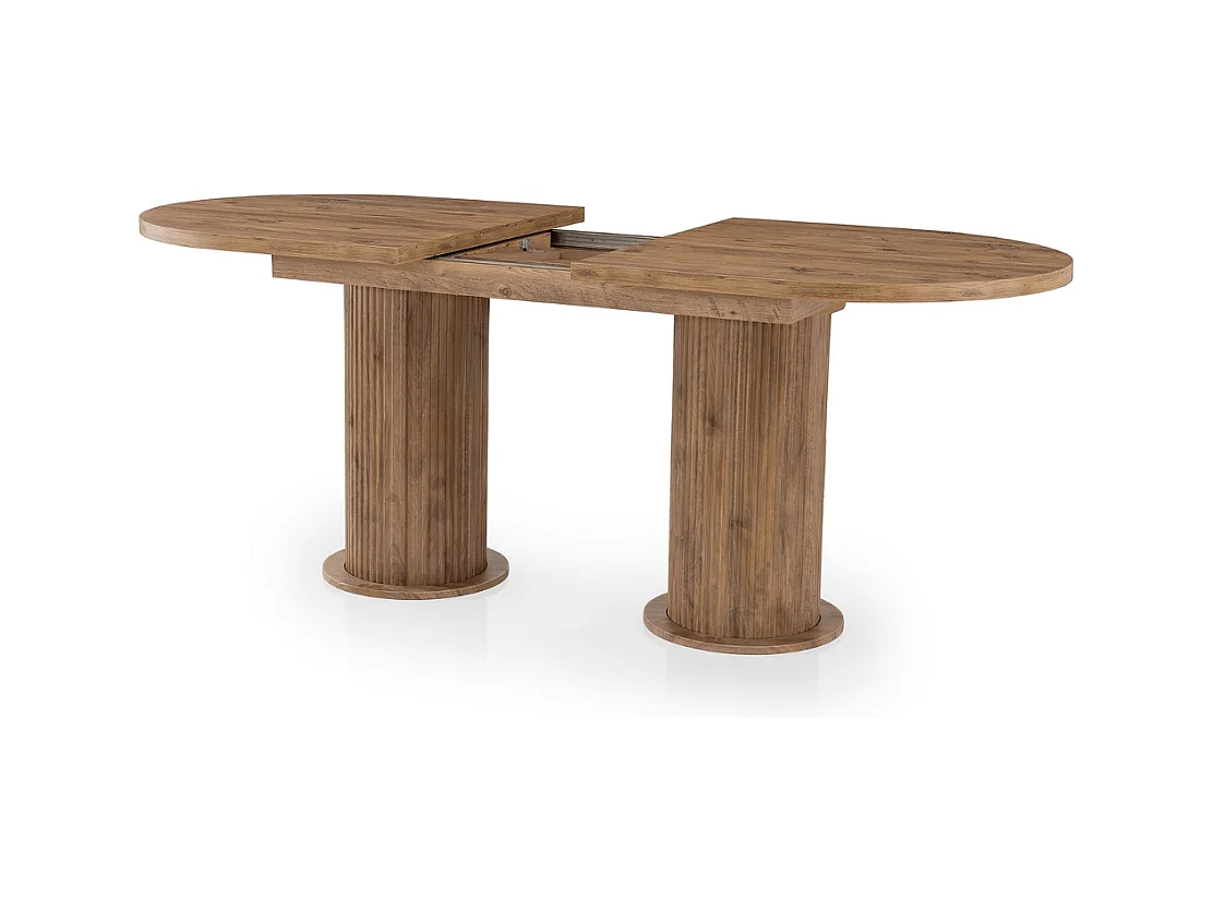 Table à manger extensible de 180 à 216 cm décor noyer - GUSTO