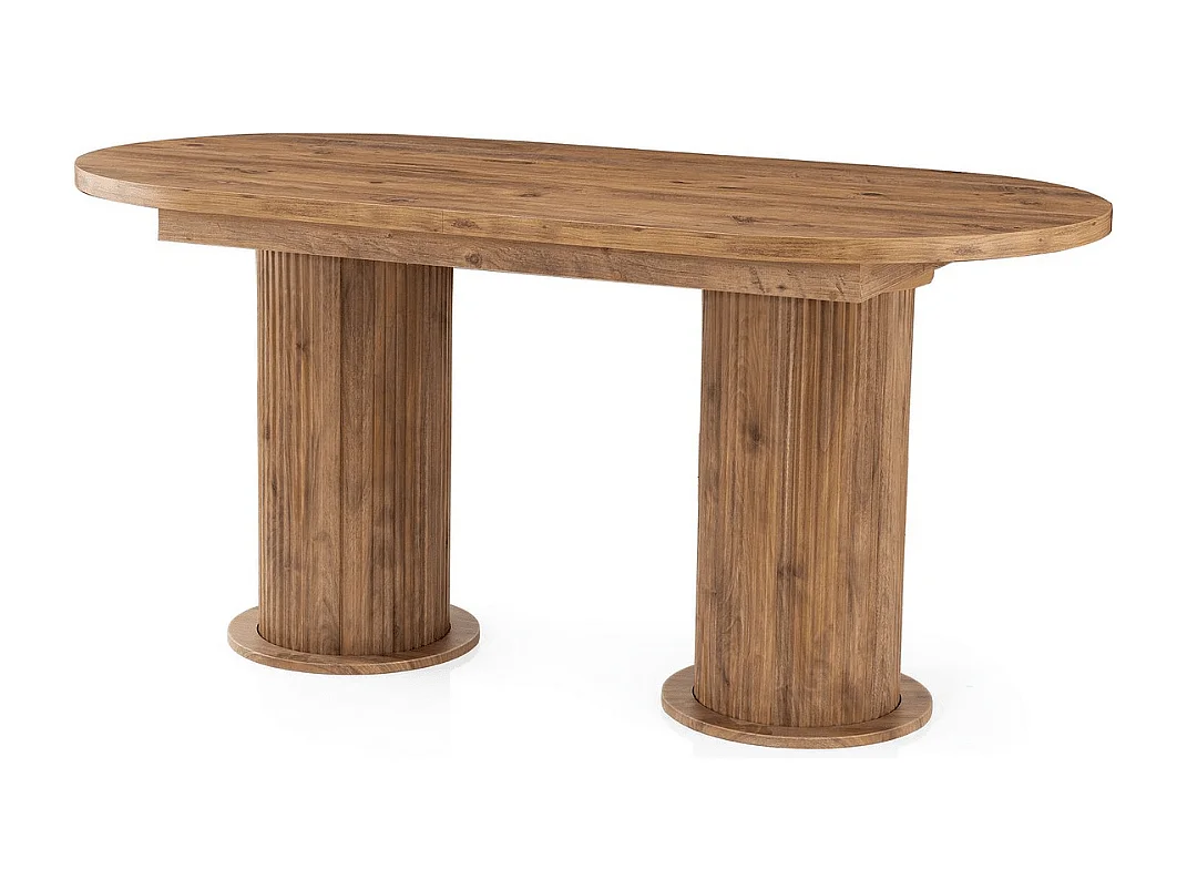 Esstisch ausziehbar von 180 bis 216 cm in Nussbaum-Dekor - GUSTO