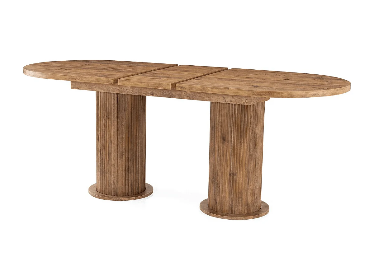 Esstisch ausziehbar von 180 bis 216 cm in Nussbaum-Dekor - GUSTO