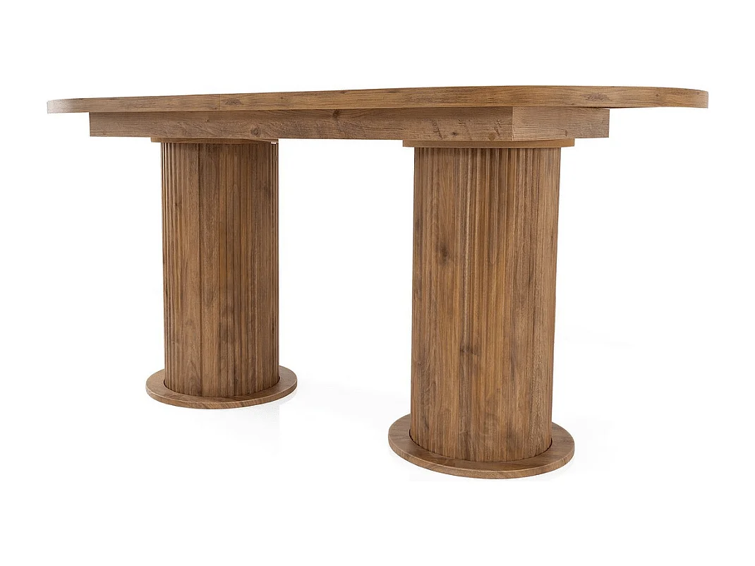 Esstisch ausziehbar von 180 bis 216 cm in Nussbaum-Dekor - GUSTO