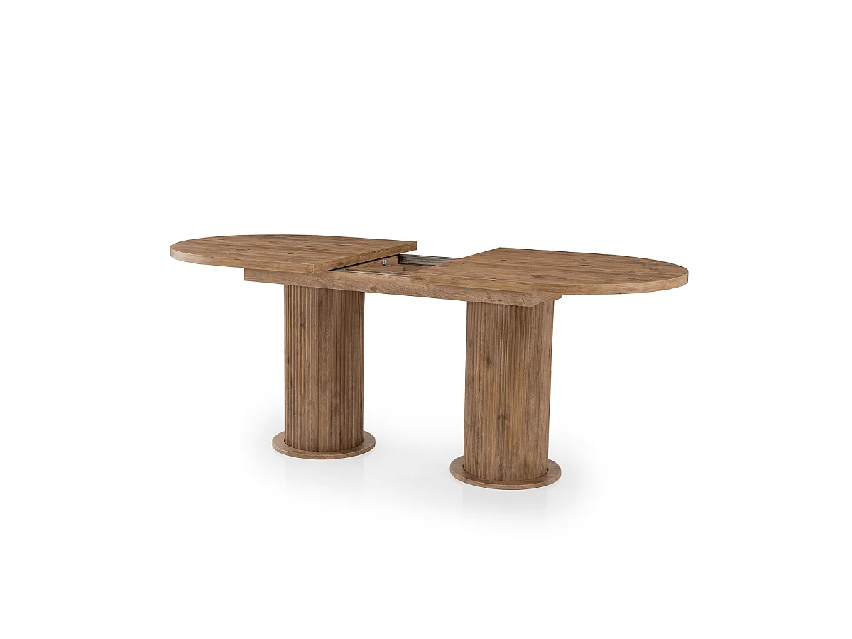 Table à manger extensible de 180 à 216 cm décor noyer - GUSTO