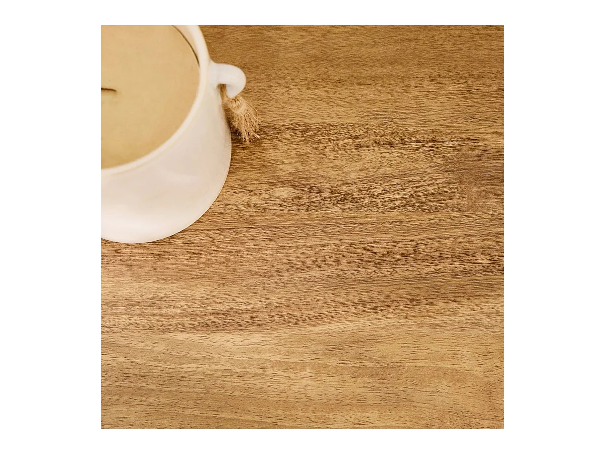 Meuble TV 2 portes avec façades lamellées EDEN