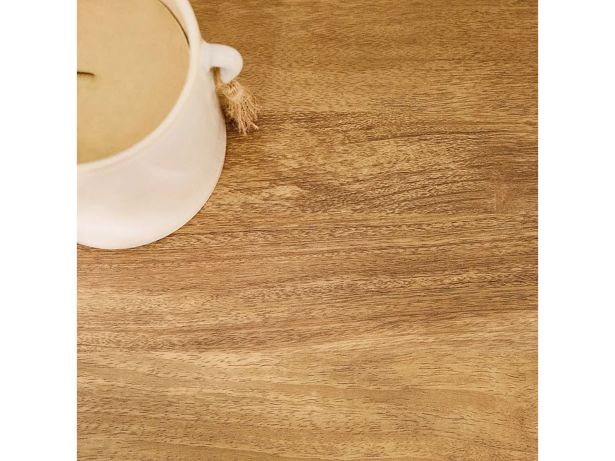 Meuble TV 2 portes avec façades lamellées EDEN