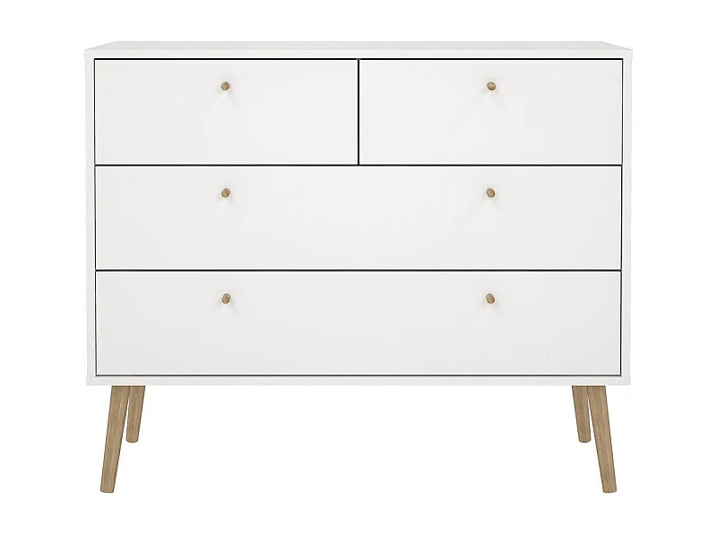 Cómoda 4 cajones con patas de madera L98,7 cm - TARP