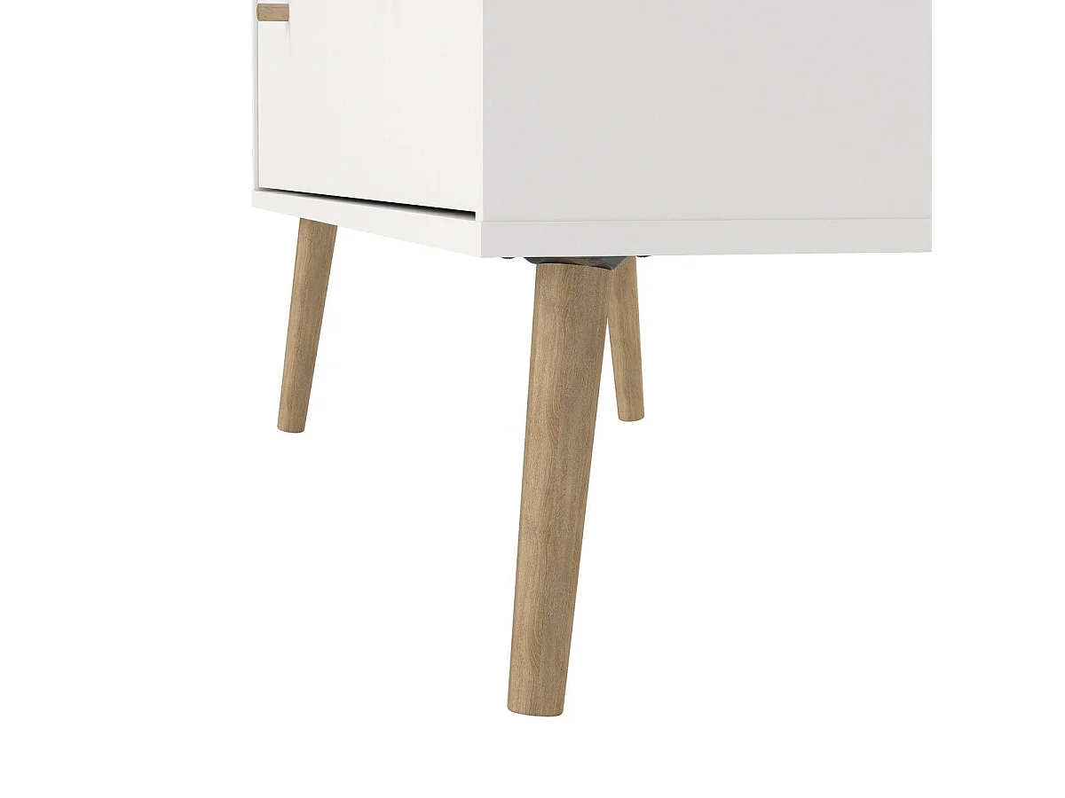 Commode 4 tiroirs avec pieds en bois L98,7 cm - TARP