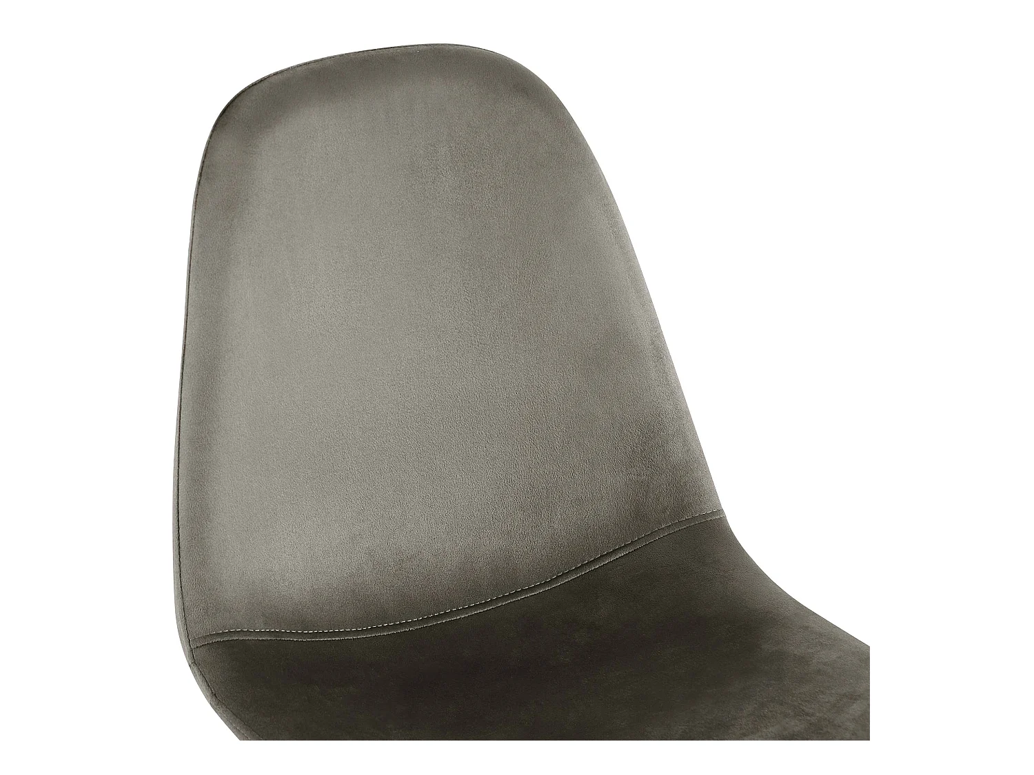 Lot de 4  chaise salle à manger - Velours - Anthracite - Napier