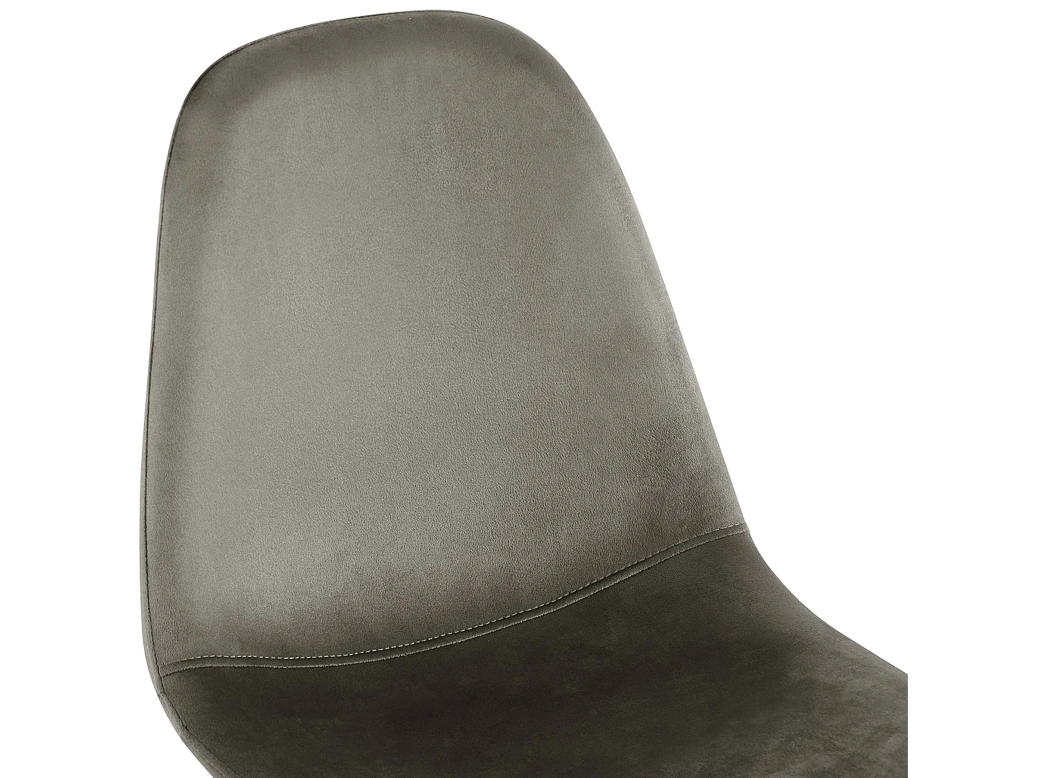 Lot de 4  chaise salle à manger - Velours - Anthracite - Napier