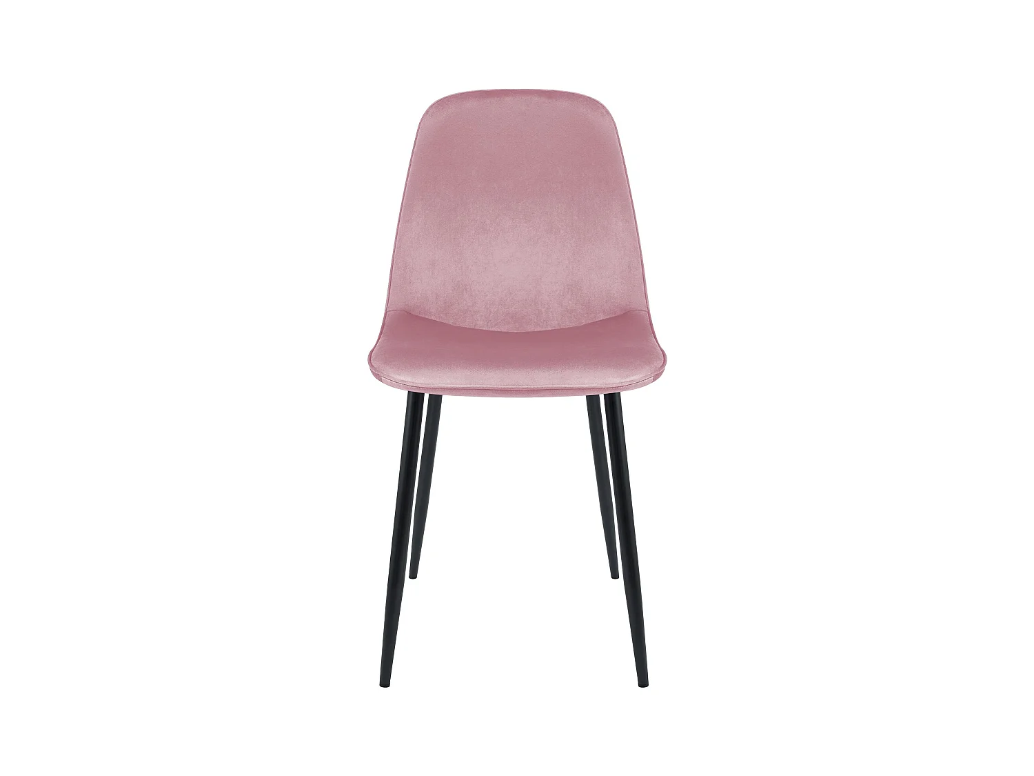 Lot de 4  chaise salle à manger - Velours - Rose - Maryam