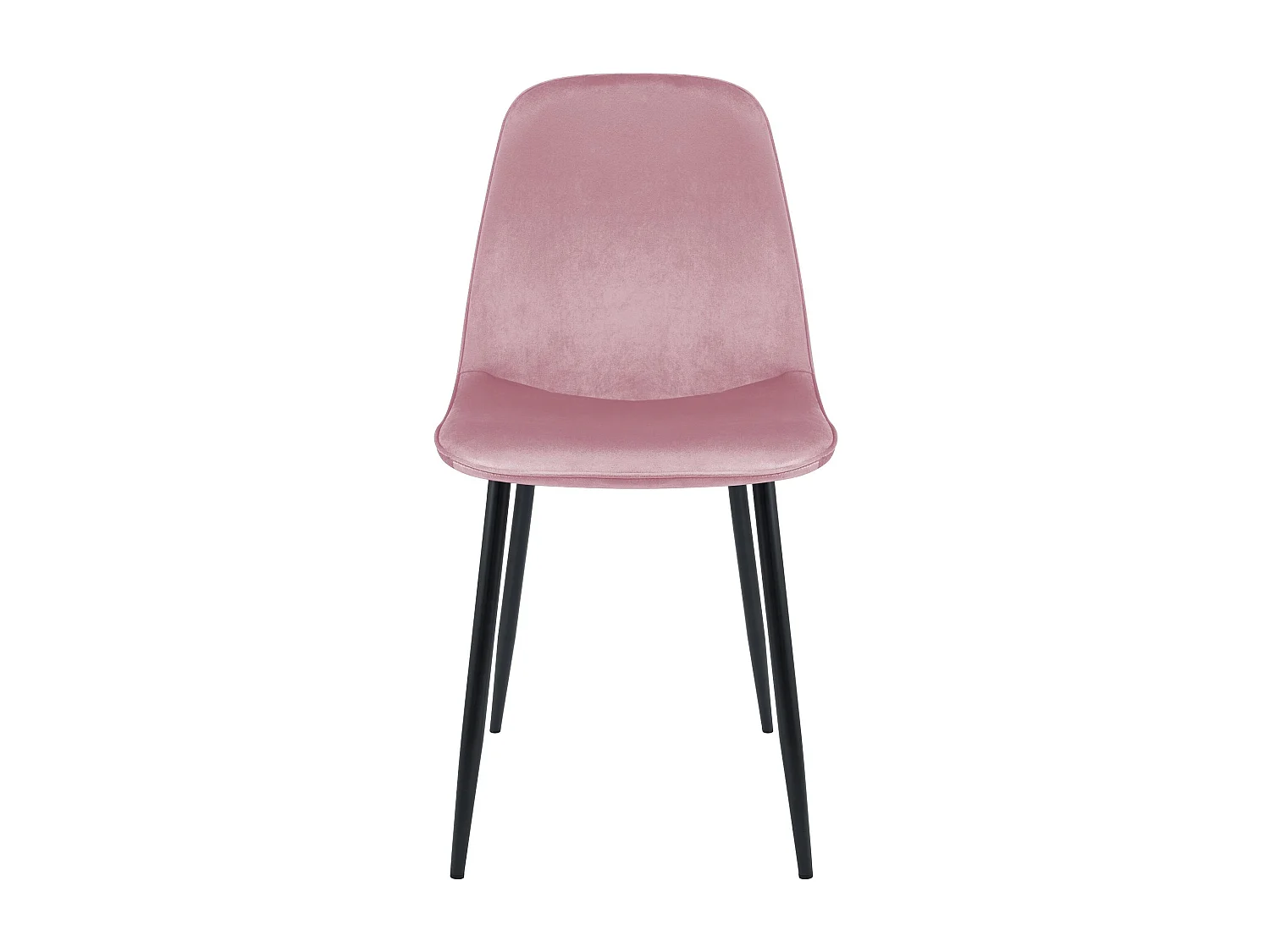 Lot de 4  chaise salle à manger - Velours - Rose - Maryam