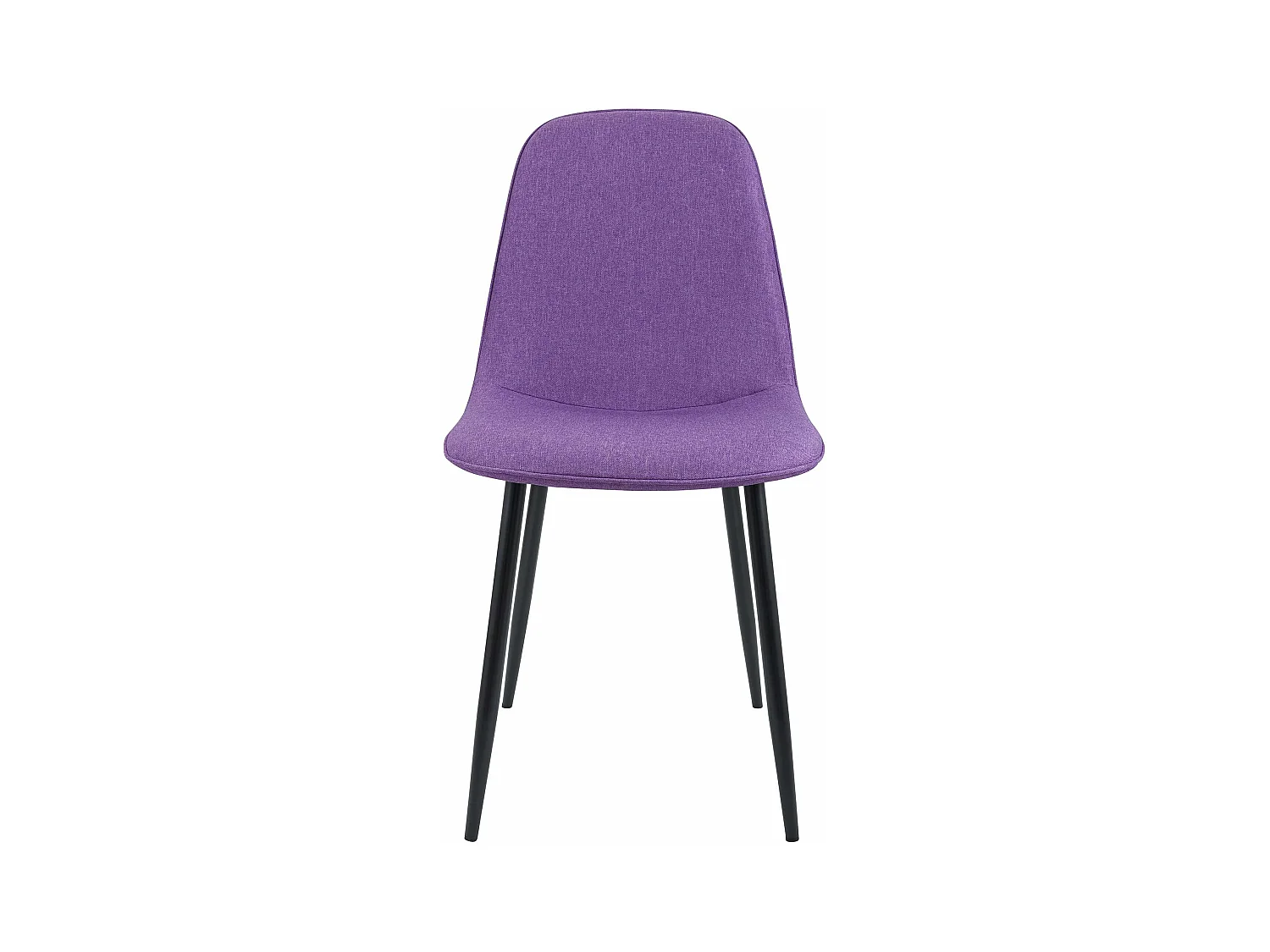 Lot de 4  chaise salle à manger - Tissu - Violet - Maryam