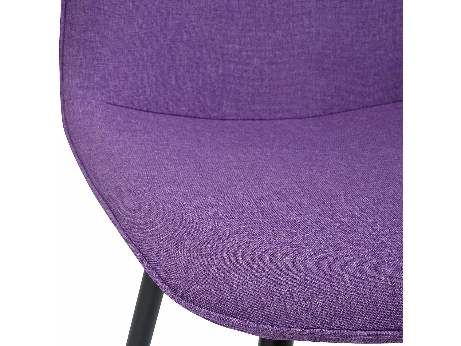 Lot de 4  chaise salle à manger - Tissu - Violet - Maryam