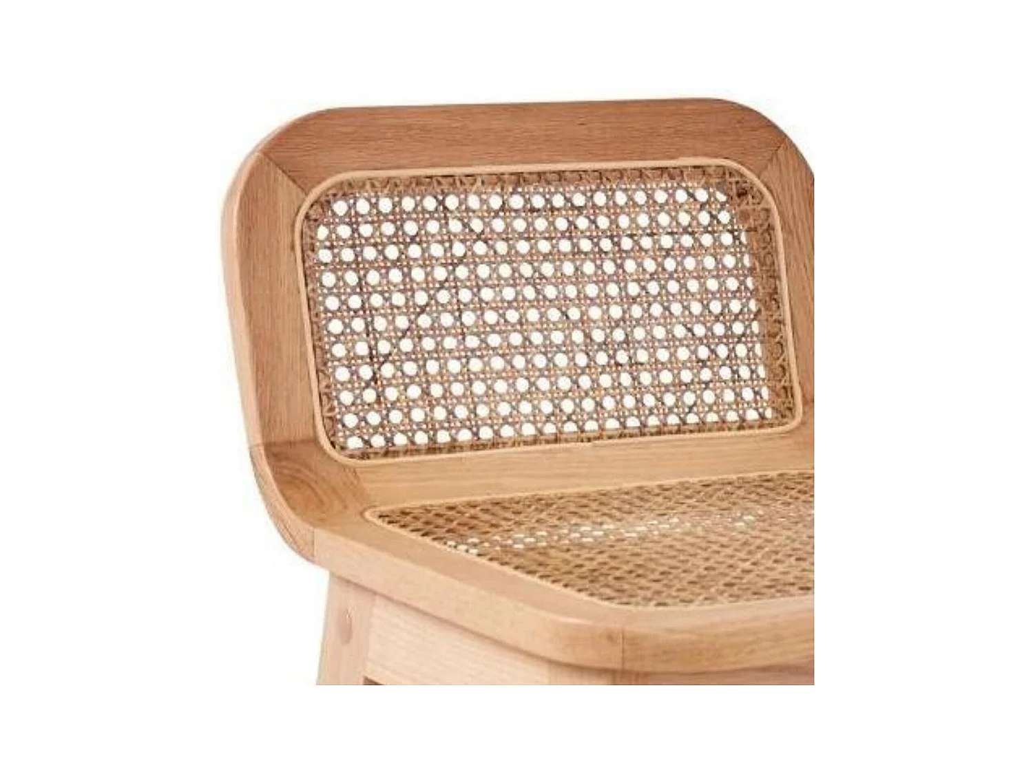 Set aus Insel- und Barstühlen aus Eiche mit 65 cm Rohrsitz SANA