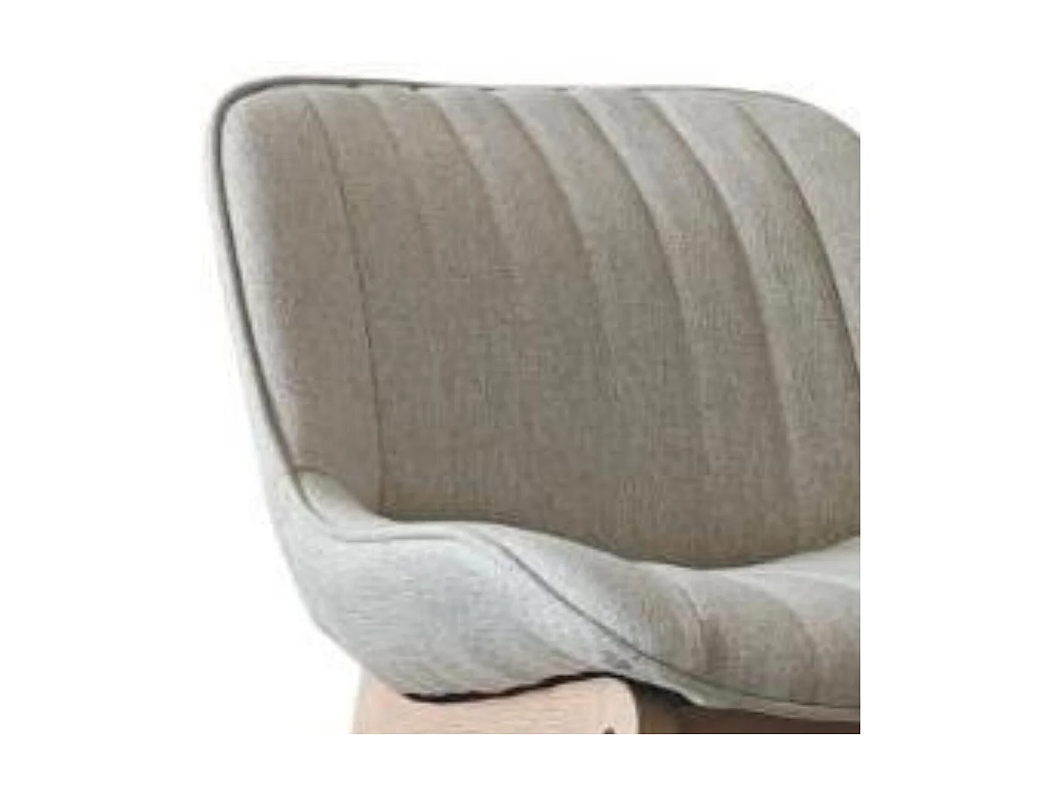 Set van eikenhouten eiland- en barstoelen met een 65 cm MELLOW stoffen zitting