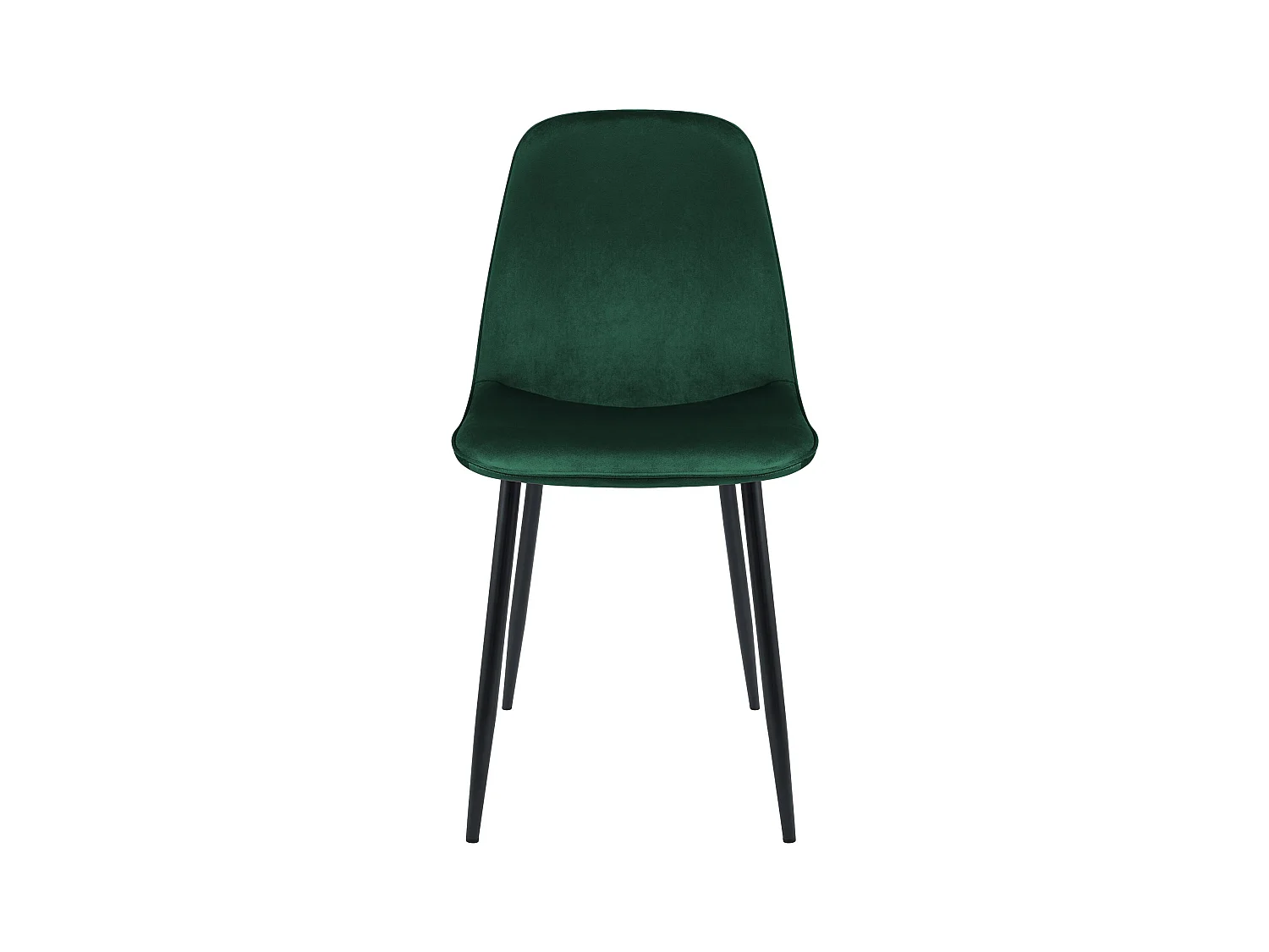 Lot de 4  chaise salle à manger - Velours - Vert - Maryam