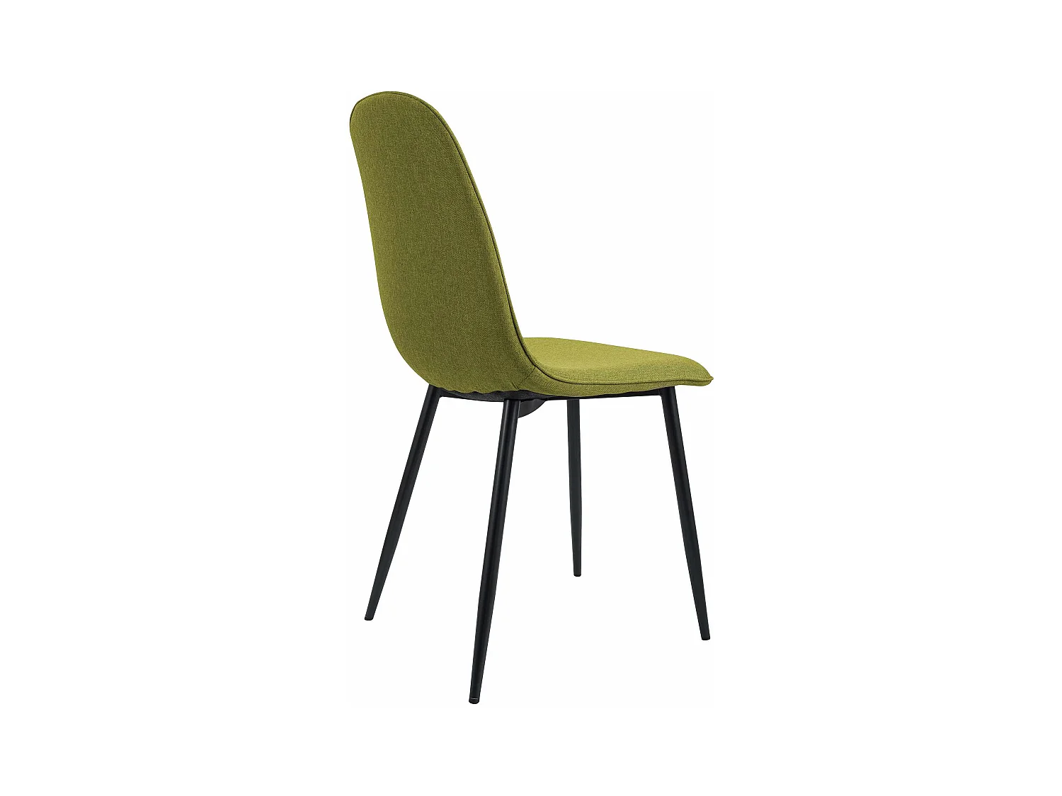 Lot de 4  chaise salle à manger - Tissu - Vert - Maryam