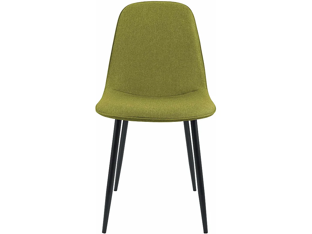 Lot de 4  chaise salle à manger - Tissu - Vert - Maryam