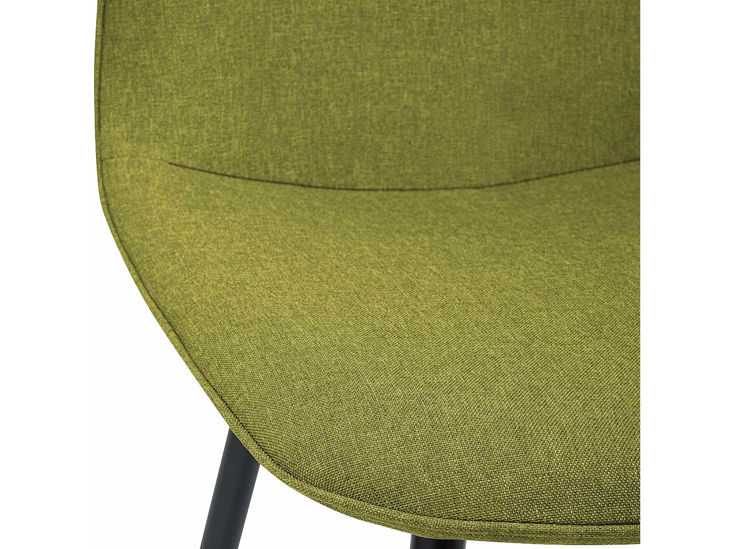 Lot de 4  chaise salle à manger - Tissu - Vert - Maryam