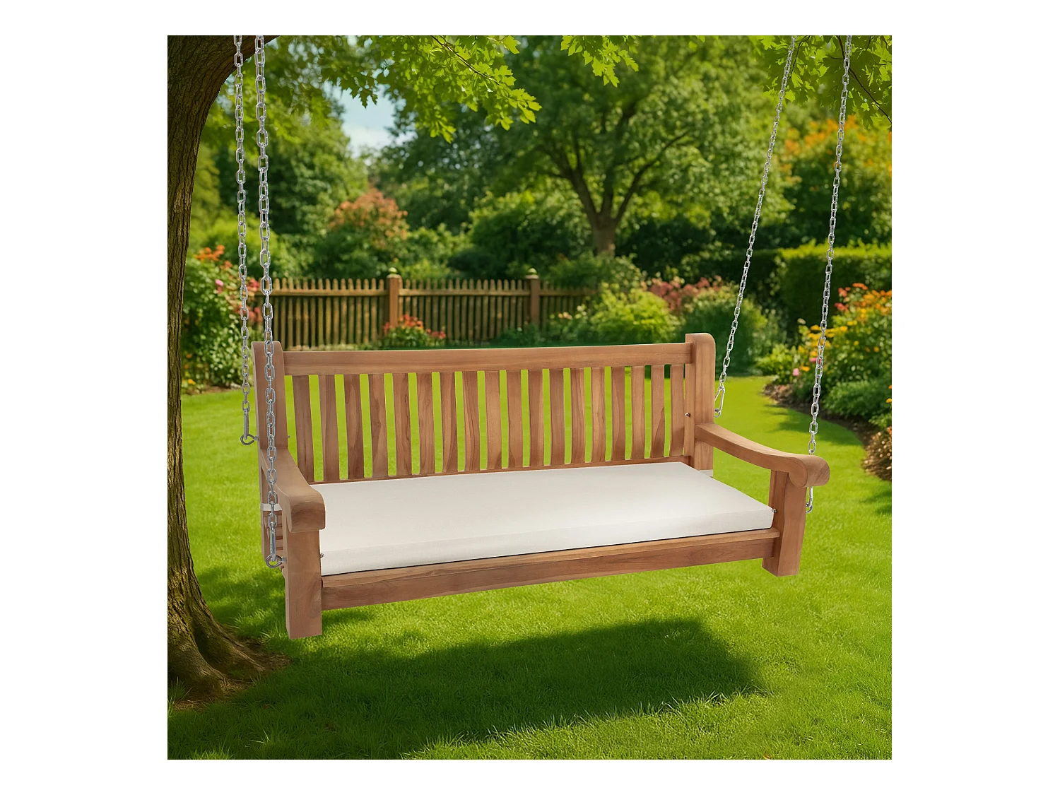 Banc de jardin - Bois - Crème - Joyce