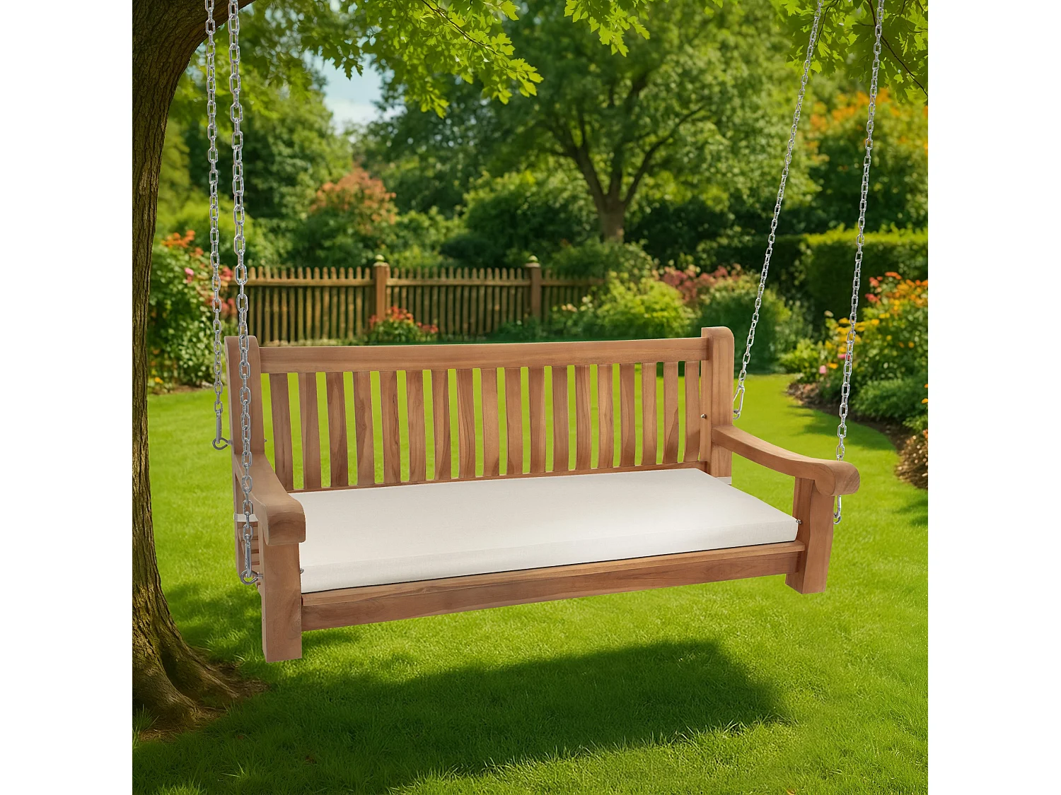 Banc de jardin - Bois - Crème - Joyce