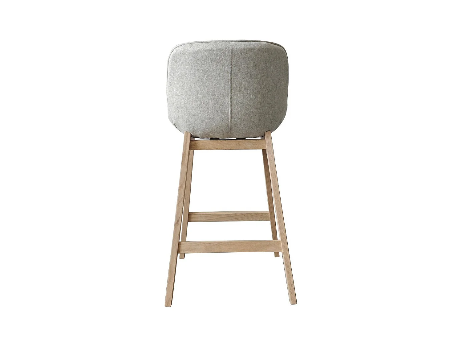 Set aus Insel- und Barstühlen aus Eiche mit 65 cm breitem Sitz aus MELLOW-Stoff