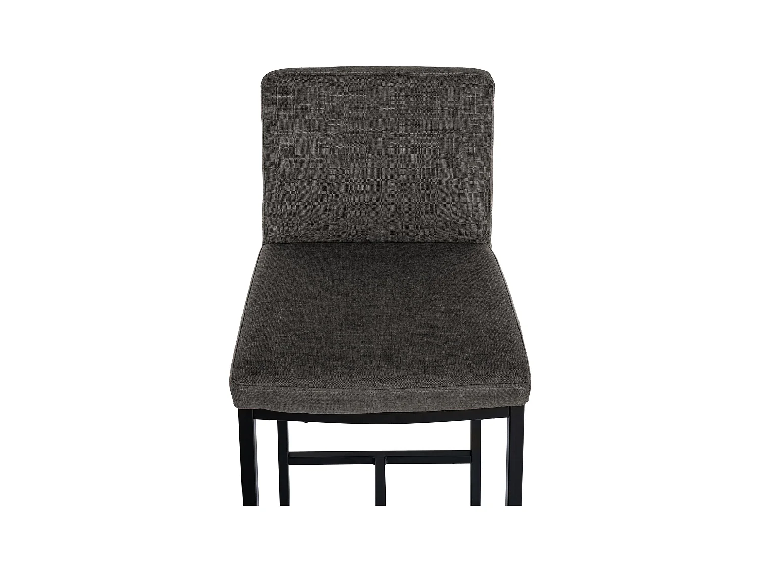 Lot de 2  Tabouret de bar - Tissu - Gris foncé - Freeport