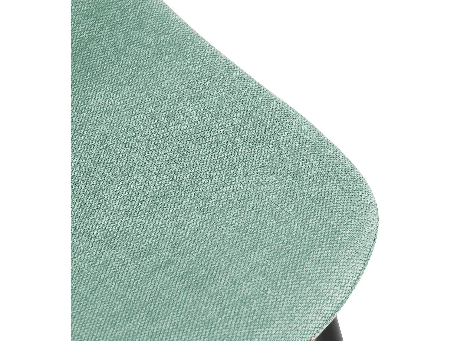 Lot de 4  chaise salle à manger - Tissu - Vert clair - Napier