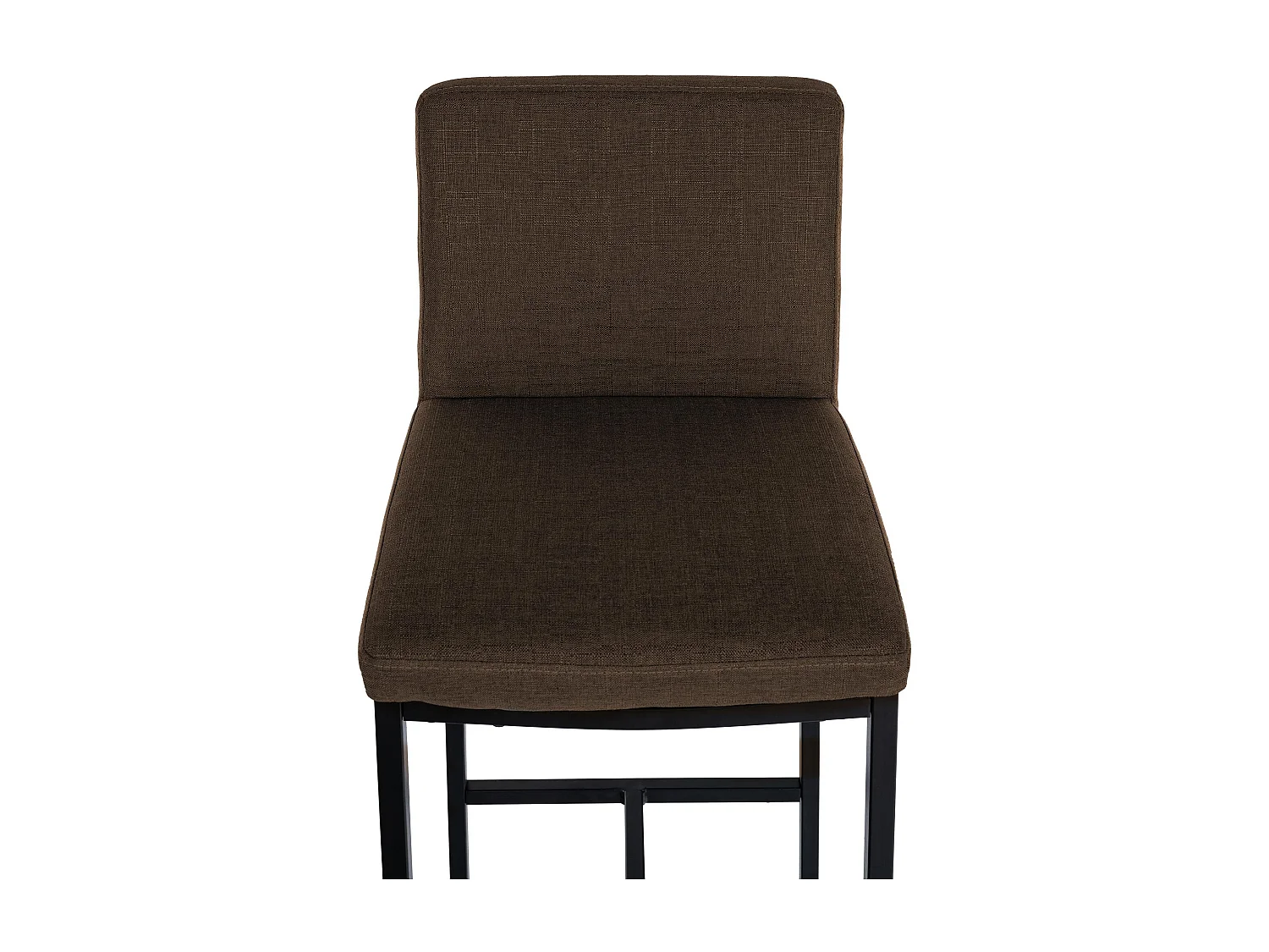 Lot de 2  Tabouret de bar - Tissu - Marron - Freeport