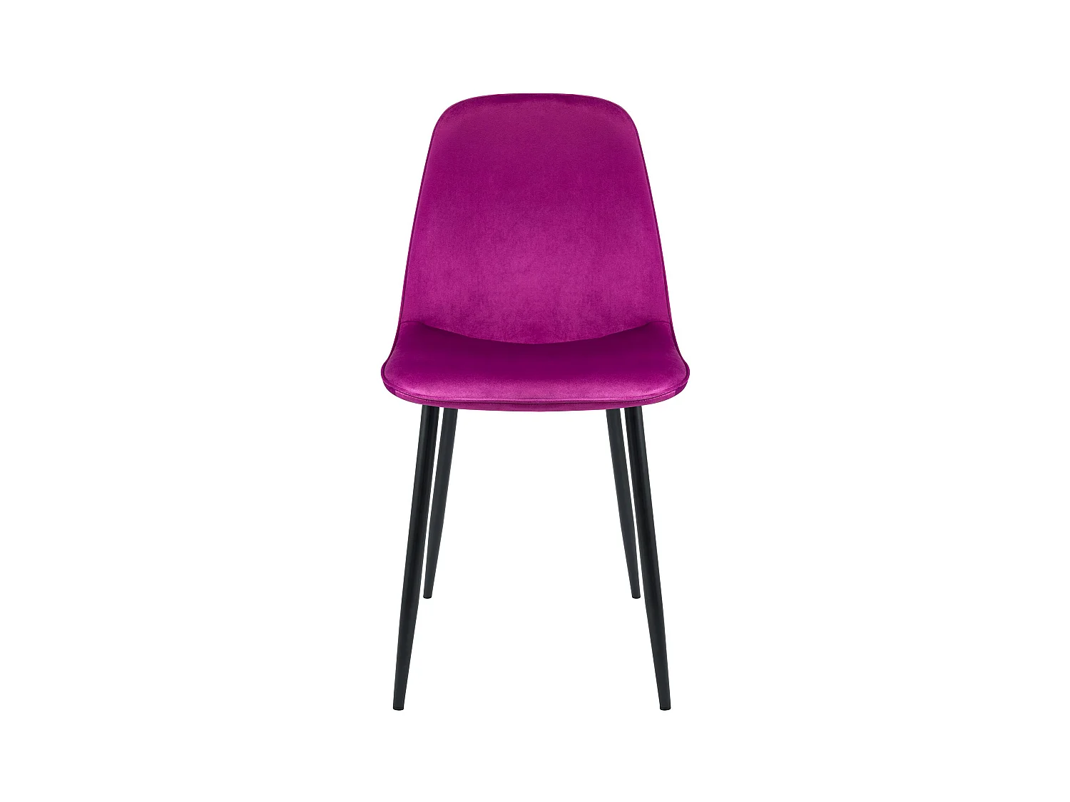 Lot de 4  chaise salle à manger - Velours - Violet - Maryam