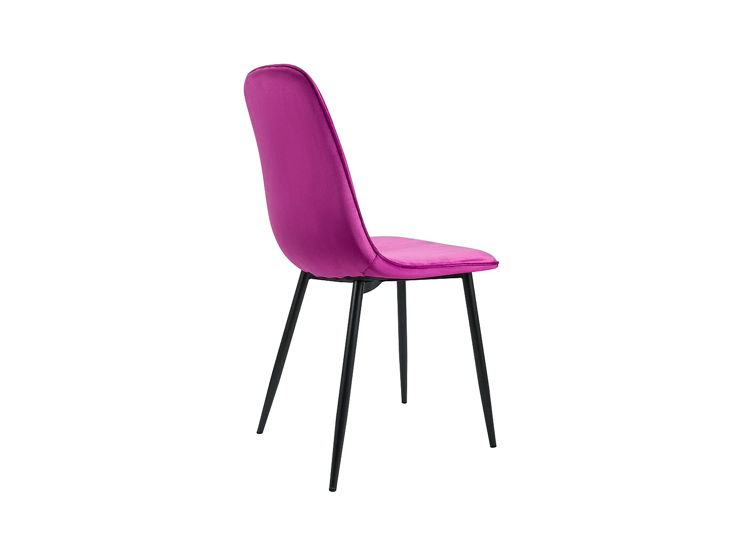 Lot de 4  chaise salle à manger - Velours - Violet - Maryam