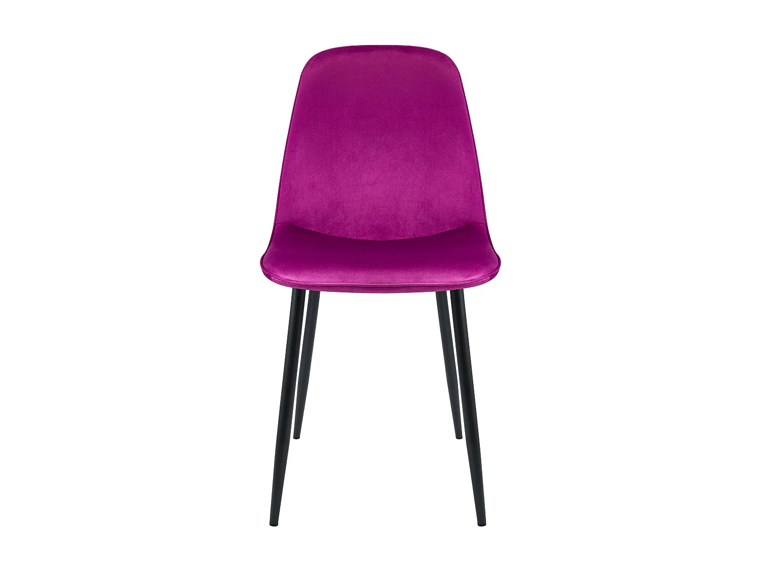 Lot de 4  chaise salle à manger - Velours - Violet - Maryam