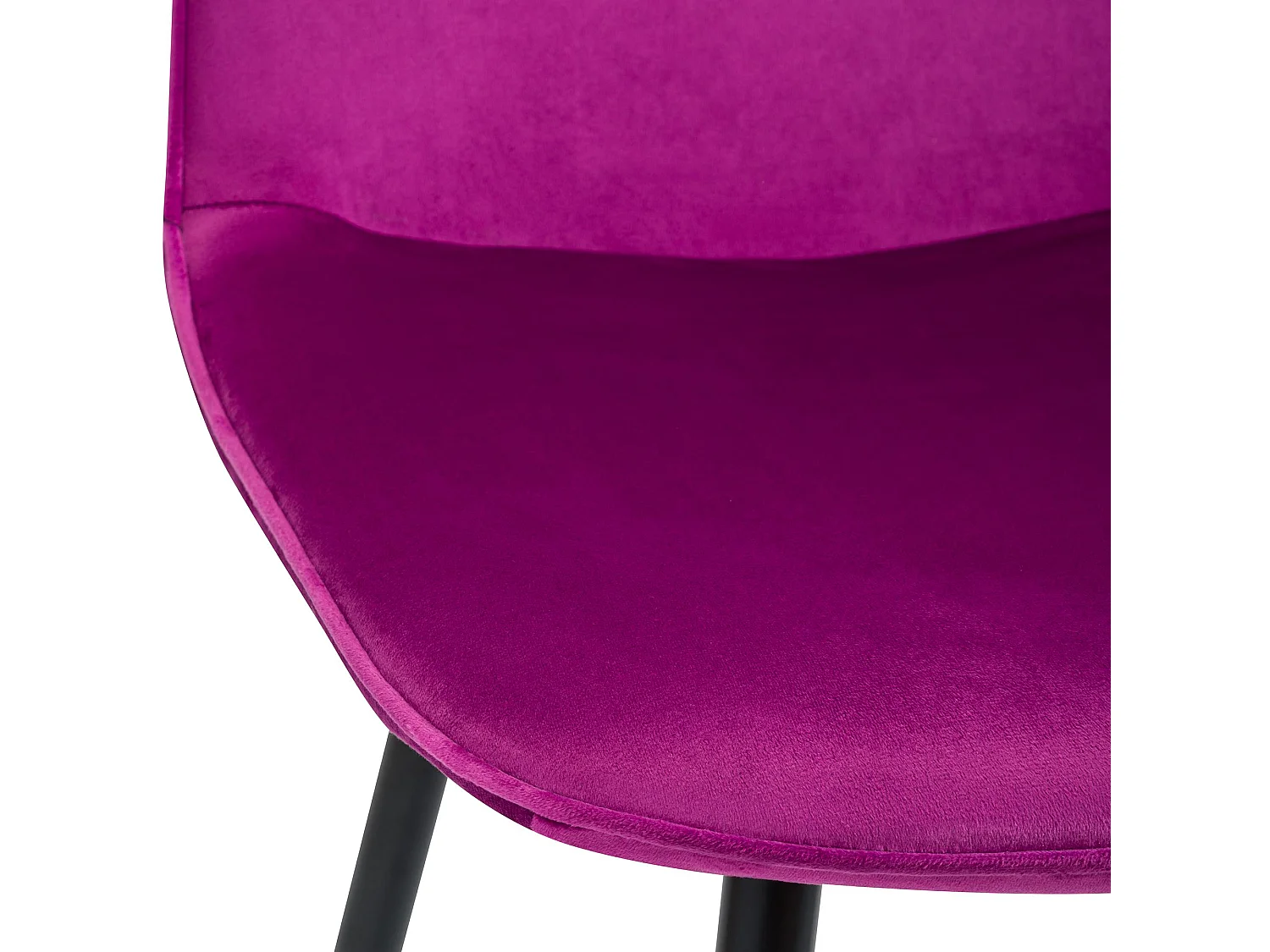 Lot de 4  chaise salle à manger - Velours - Violet - Maryam