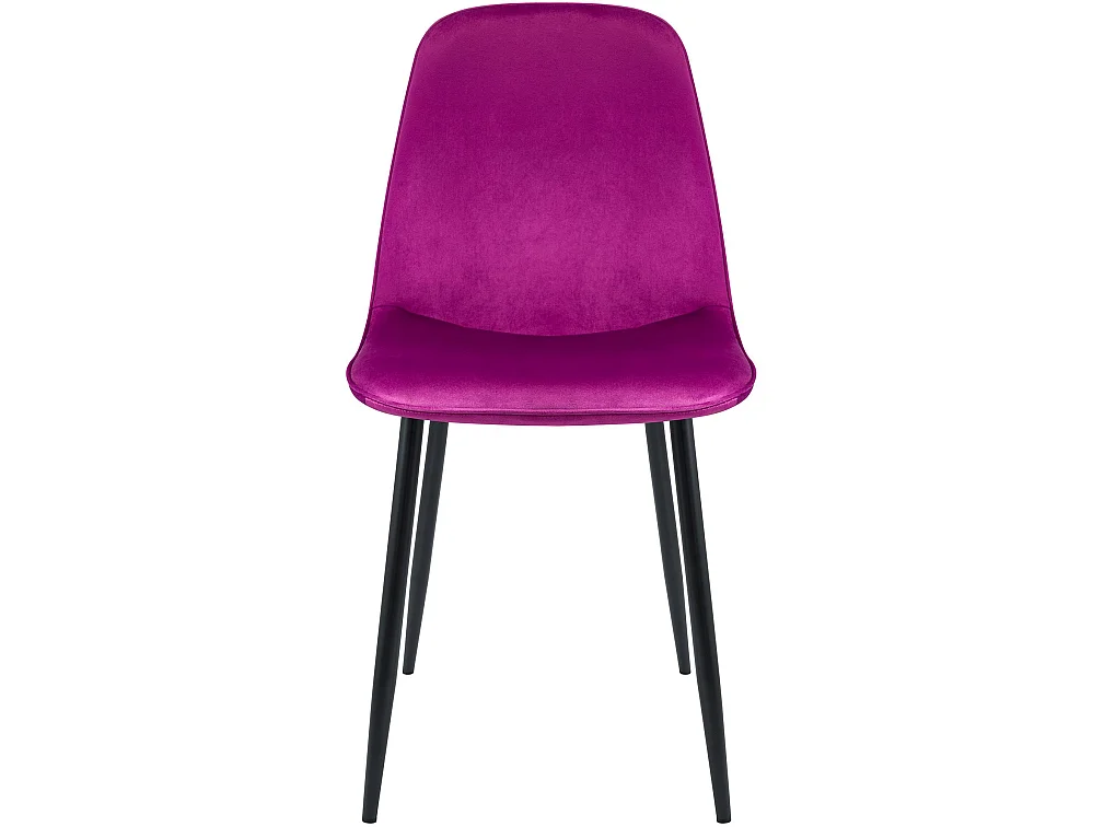 Lot de 4  chaise salle à manger - Velours - Violet - Maryam