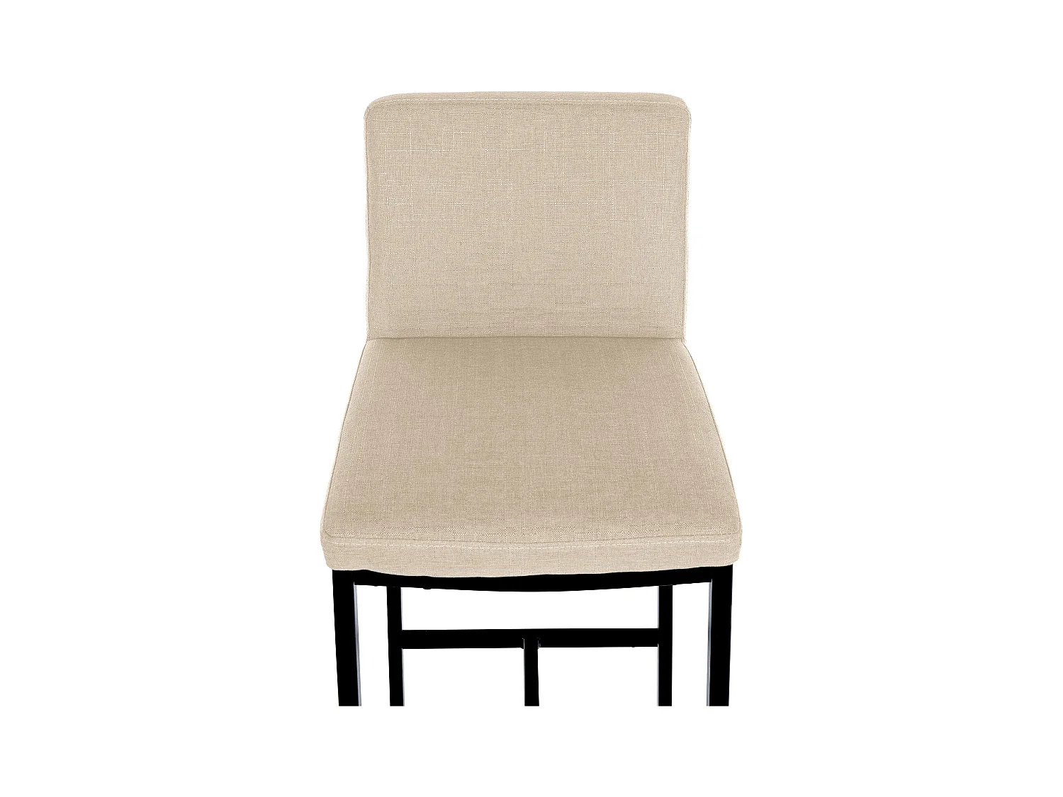 Lot de 2  Tabouret de bar - Tissu - Crème - Freeport