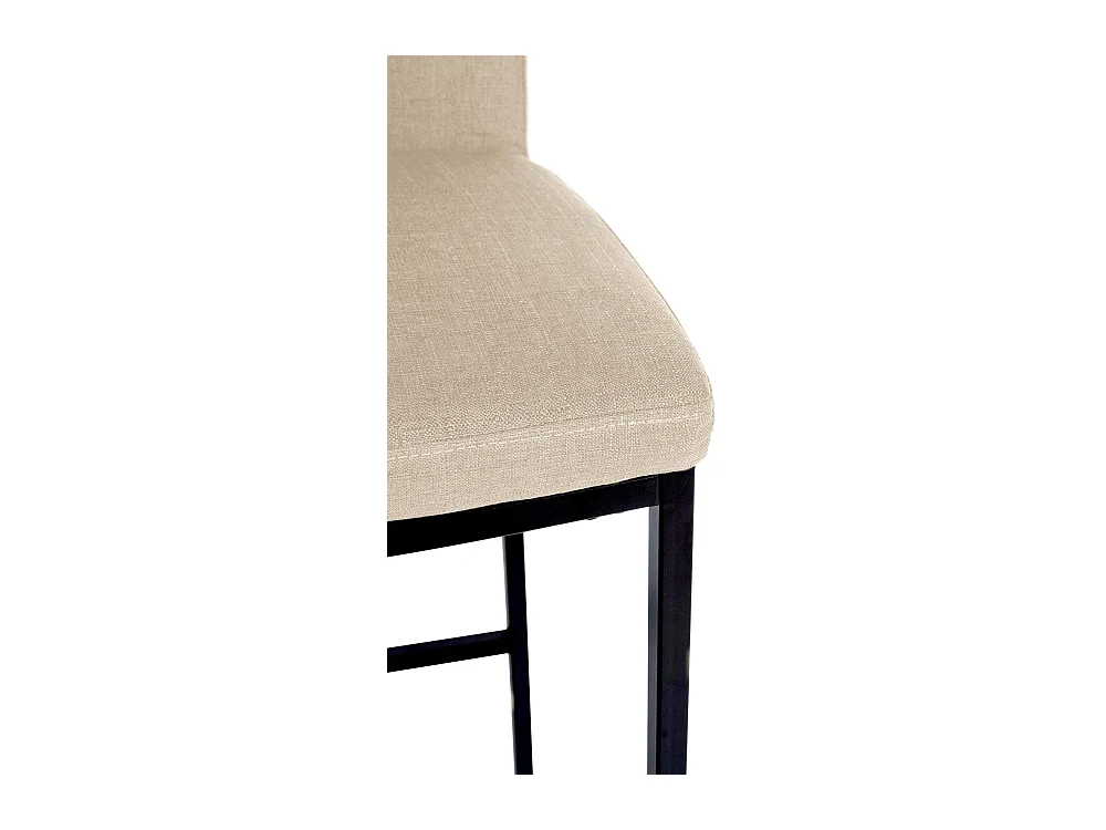 Lot de 2  Tabouret de bar - Tissu - Crème - Freeport