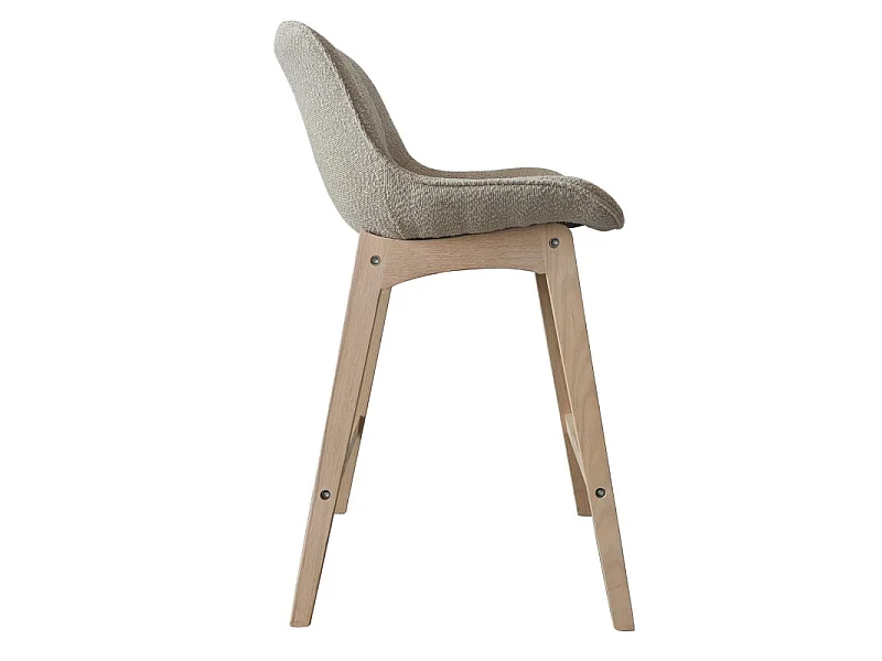 Komplet krzeseł wyspowych/barowych dąb MILK 65 cm