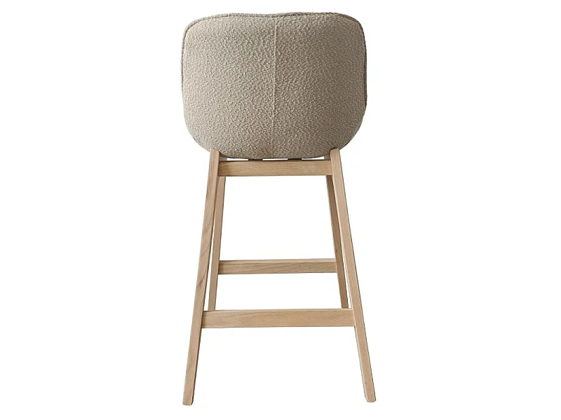 Komplet krzeseł wyspowych/barowych dąb MILK 65 cm