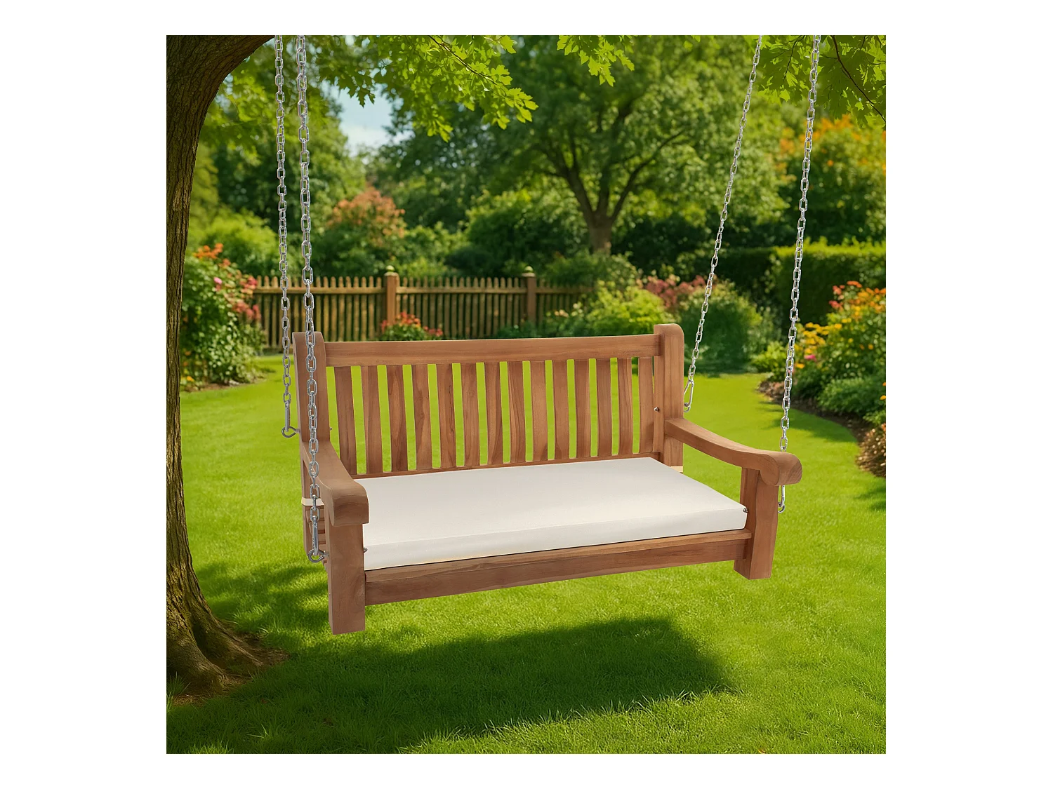 Banc de jardin - Bois - Crème - Joyce