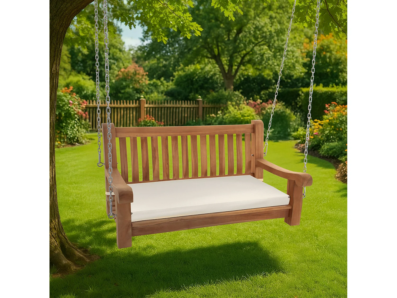 Banc de jardin - Bois - Crème - Joyce