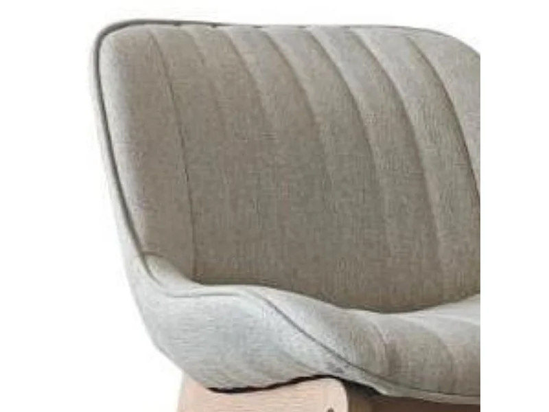 Conjunto sillas isla y bar roble tela MELLOW 65 cm
