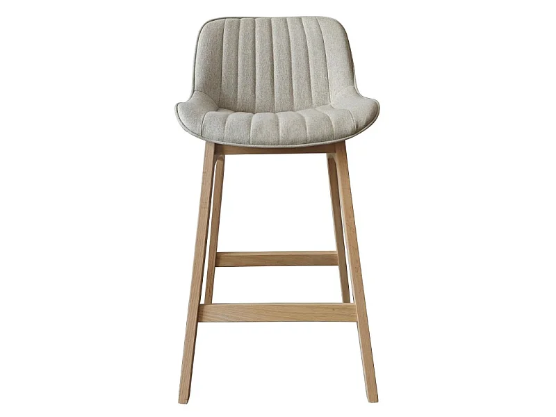 Conjunto sillas isla y bar roble tela MELLOW 65 cm