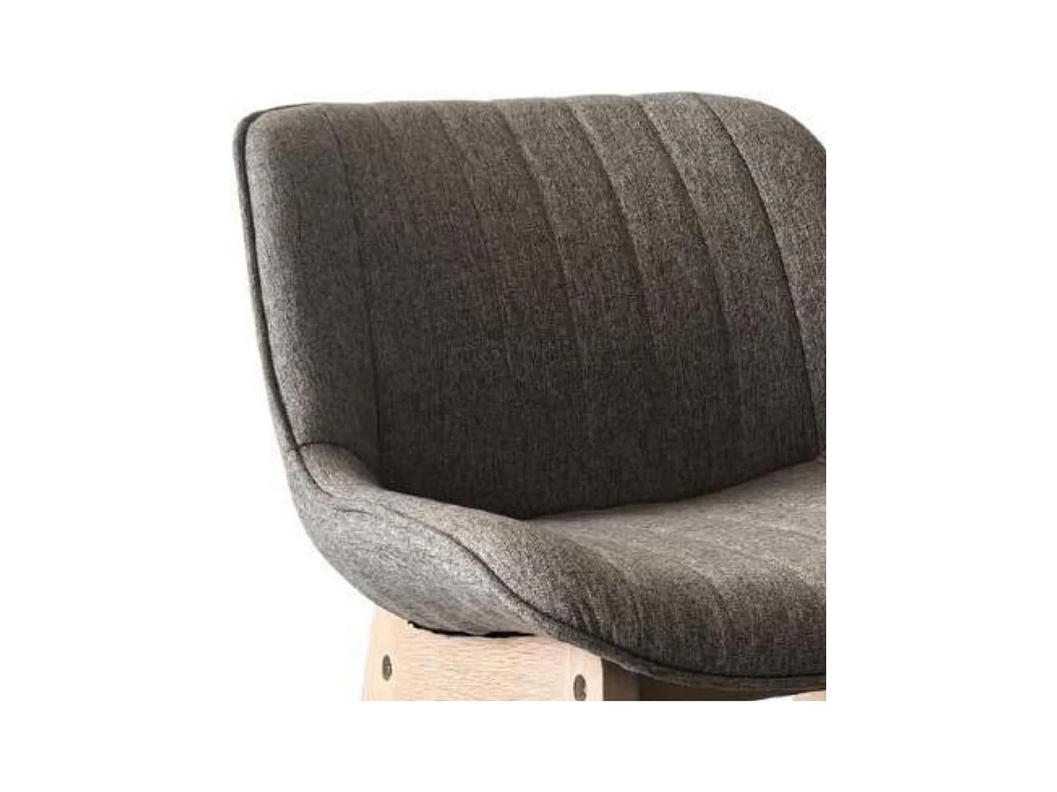 Conjunto de sillas de isla y bar de roble con asiento de tela MELLOW de 65 cm