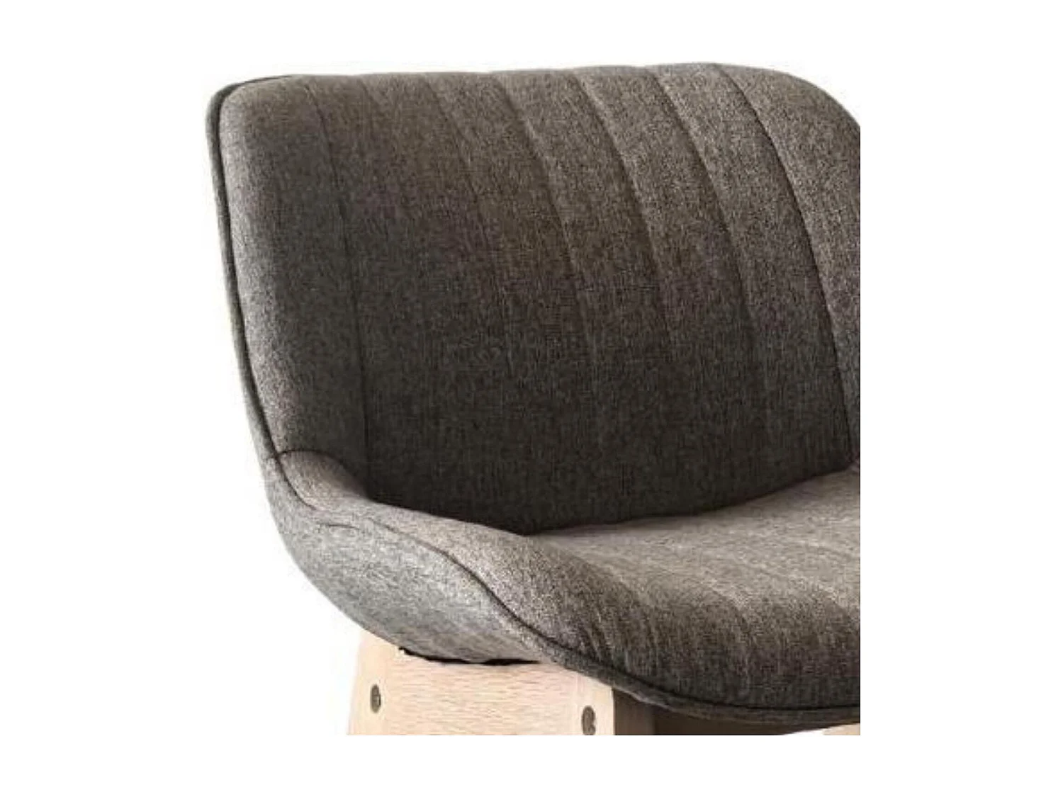 Set van eikenhouten eiland- en barstoelen met een 65 cm MELLOW stoffen zitting