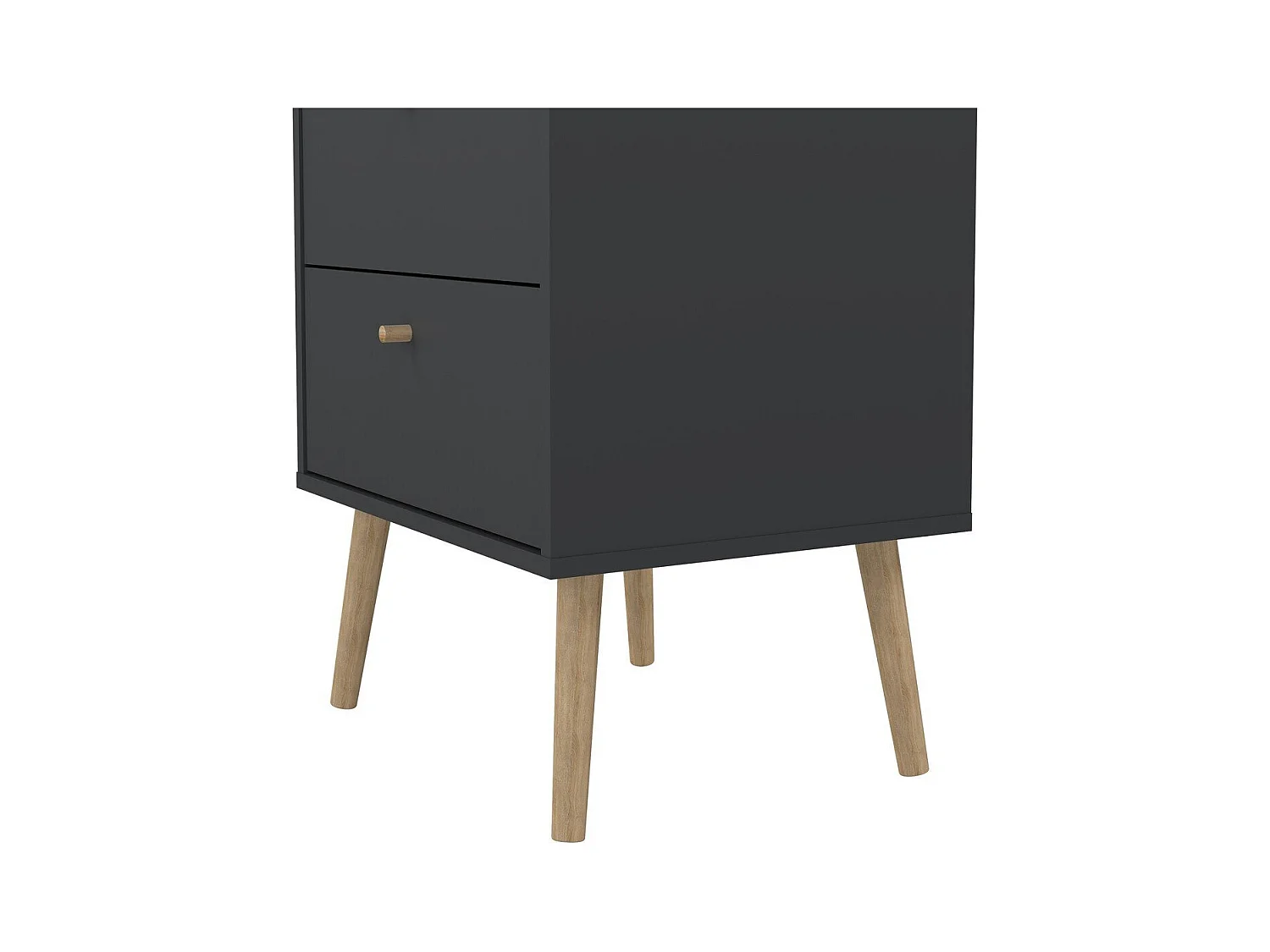 Commode 5 tiroirs avec pieds en bois H120,1 cm - TARP