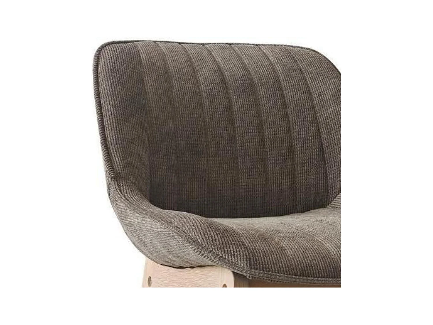 Set mit 65 cm großen NORDEN-Insel- und Barstühlen aus Eiche mit Sitzfläche aus Cordstoff